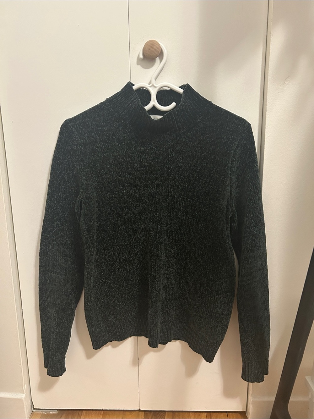 Simons Dark forest green Mock-Neck Sweater